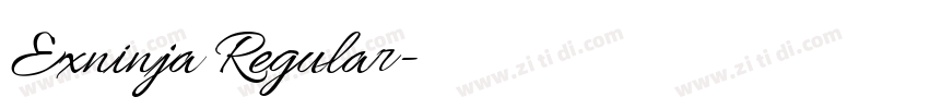 Exninja Regular字体转换